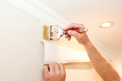 Pose de papier peint à Reumont — revêtements muraux et toiles de verre